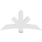 Ekena Millwork Alberta Architectural Grade PVC Gable Bracket, 60"W x 30"H x 6"D x 6"F, 12/12 Pitch GBP060X30X0606ALB00 - alternate 5